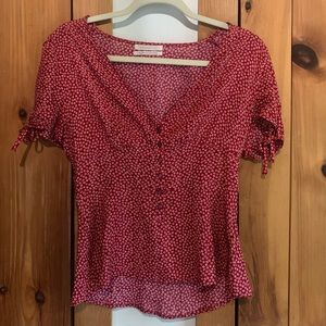 Urban Outfitters Red Blouse